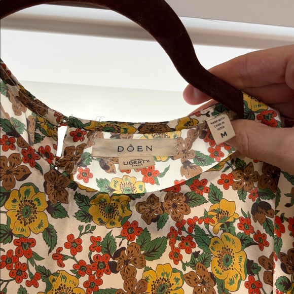 EUC Doen Vittoria Dress in Liberty Fabric Jennifer Spring Floral Sz M - Picture 5 of 9